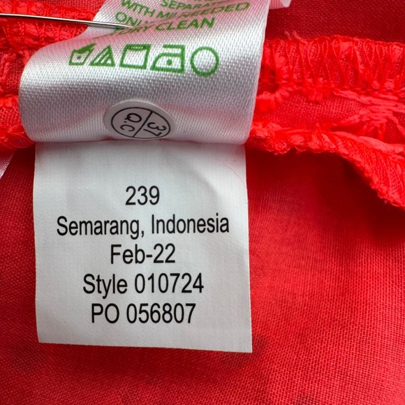 Lilly Pulitzer Coral Eyelet Flutter Sleeve Top | Size XXS New Without Tag - Picture 5 of 8